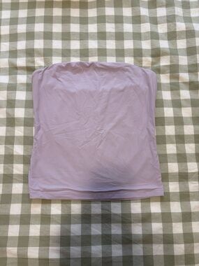 Amazon Lavender Strapless Tube Crop Top